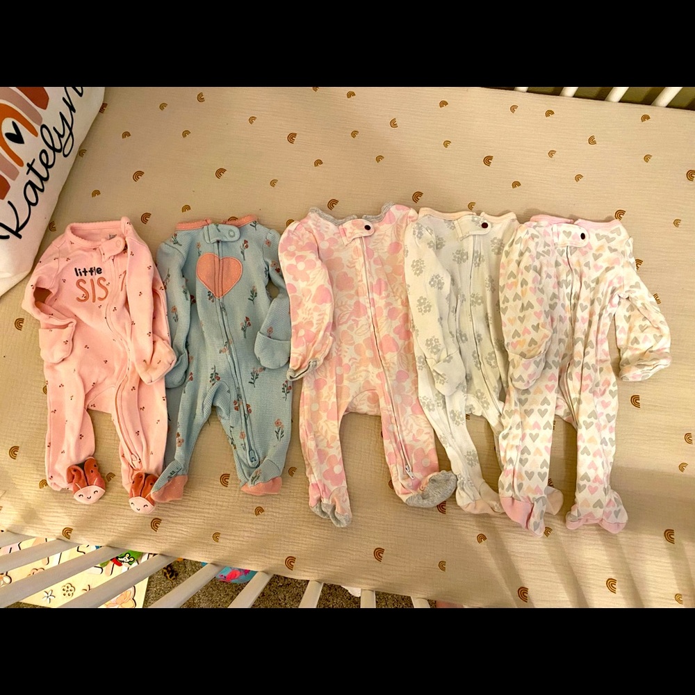 Newborn Girl Longsleeve Onsies